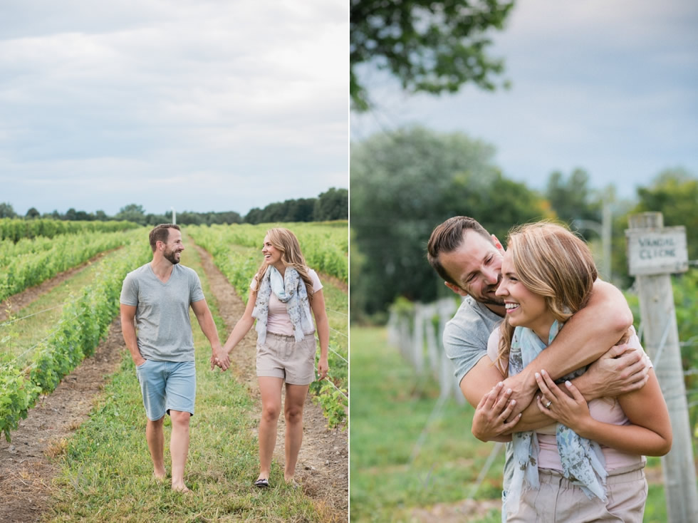 Séance-photo dans un vignoble