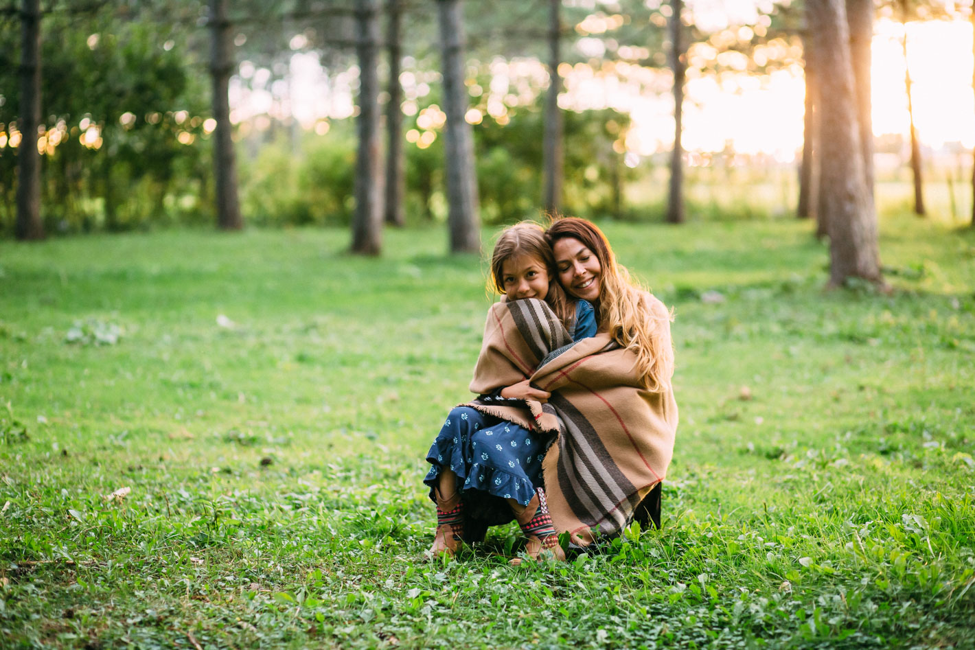 moment tendre entre une mere et sa fille